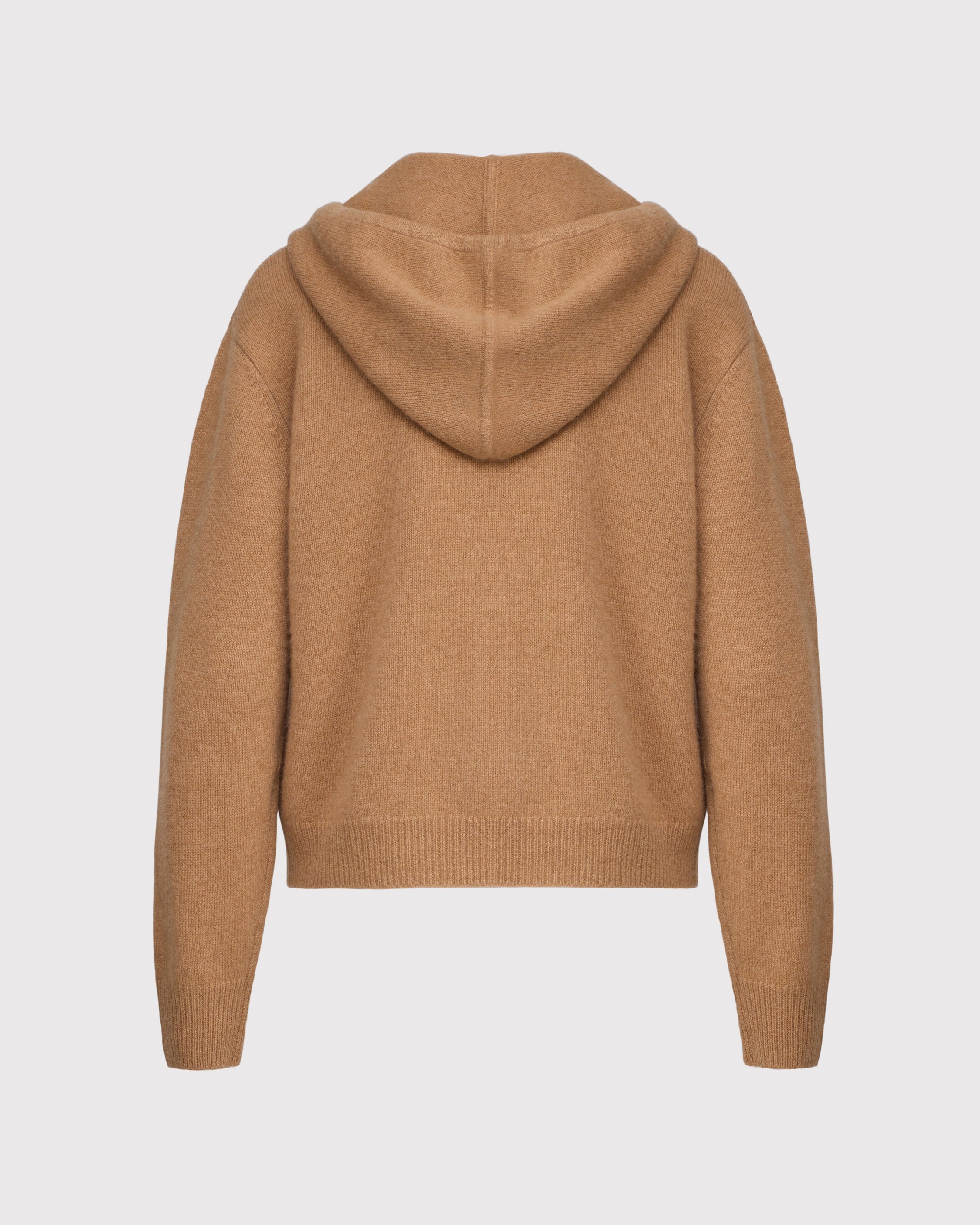 Wool cashmere zip hoodie