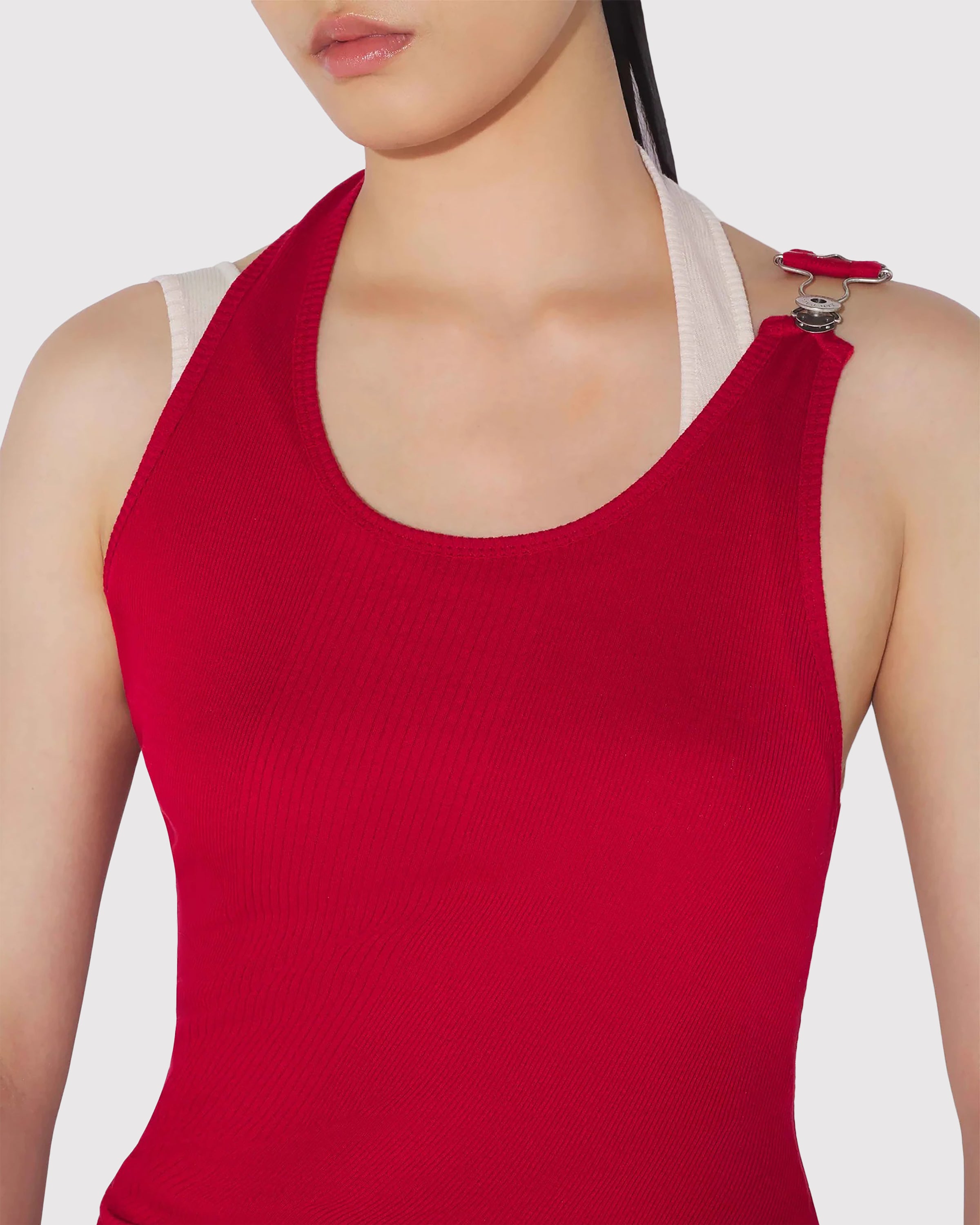 トップス Cotton Rib Bicolor Reversible Tank Top RECYCLED RIB BICOLOR TANK TOP