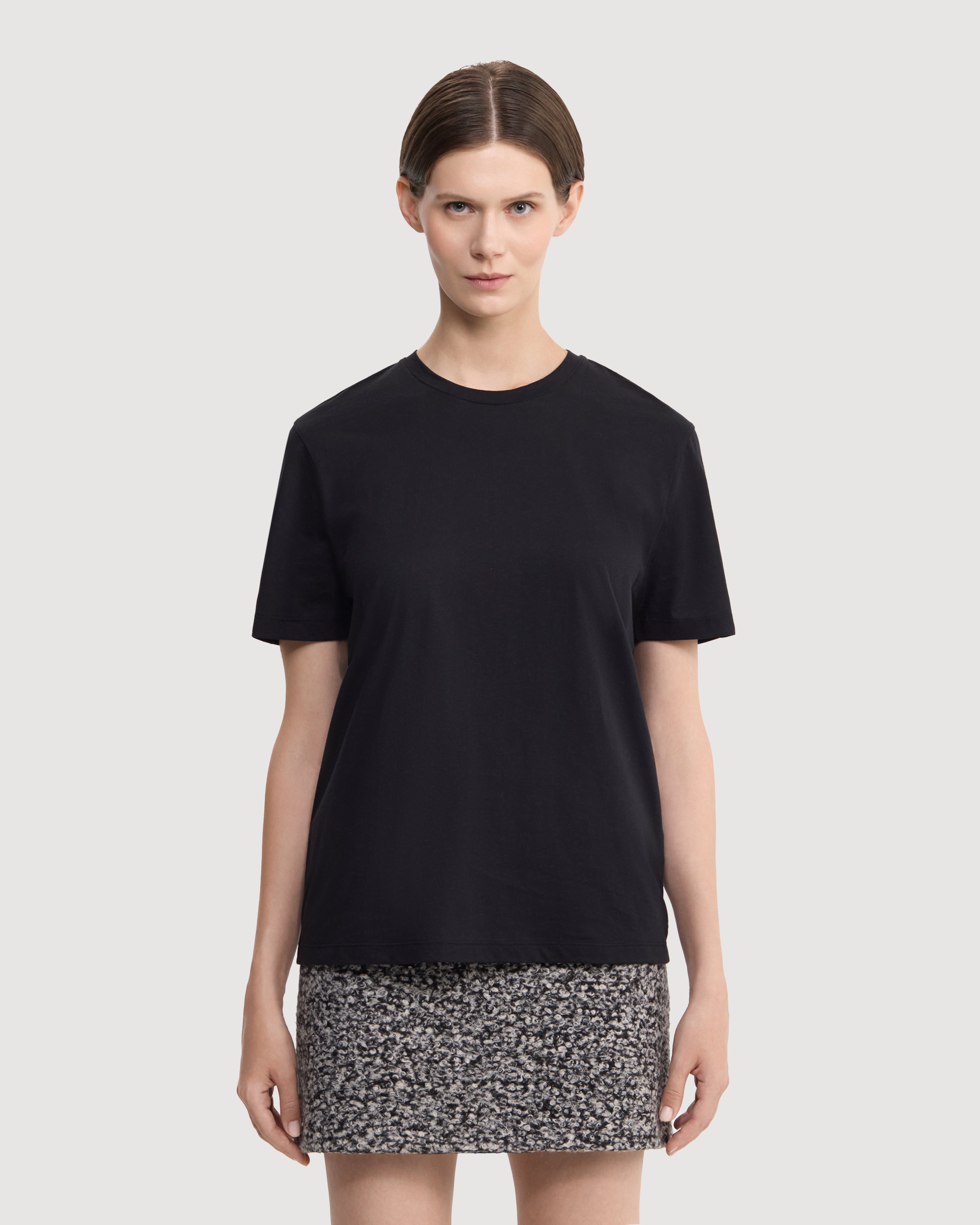 Round neck cotton T-shirt