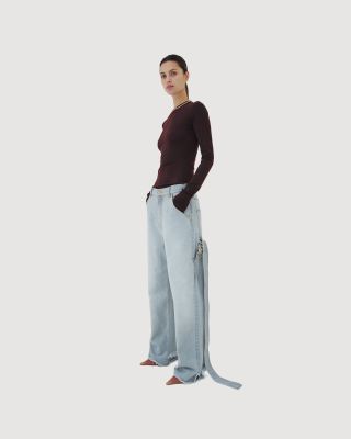 Lisa belted jeans
