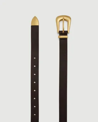 Leather belt