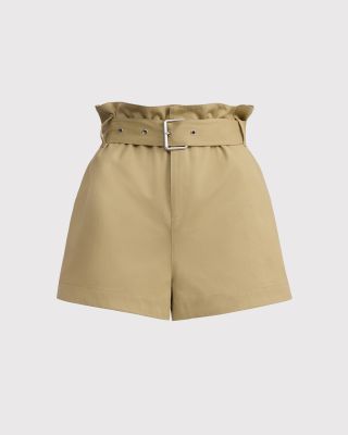 Belted shorts