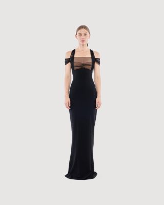 Draped maxi dress