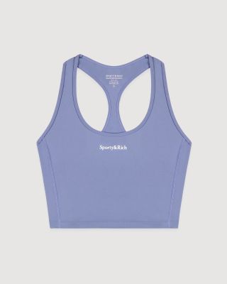 Serif logo sports tank