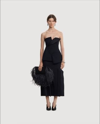 Corseted structured top