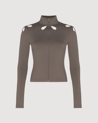 Droplet zip-up top