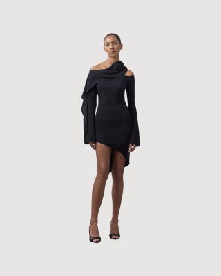 Long-sleeve mini dress