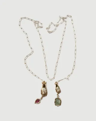 Hands necklace