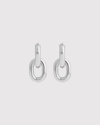 XL link double earrings
