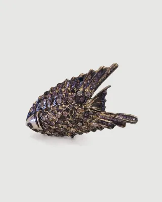 Sapphire Flying Fish ring