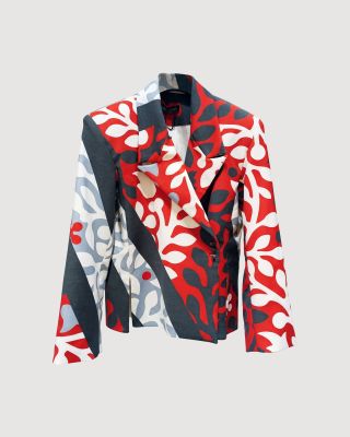 Printed blazer