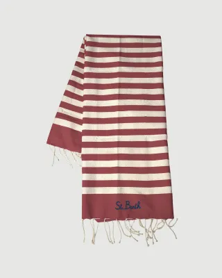 Striped fouta towel