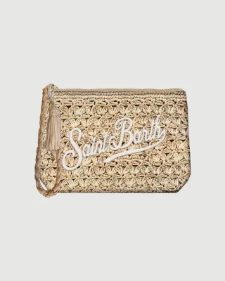 Raffia pouch