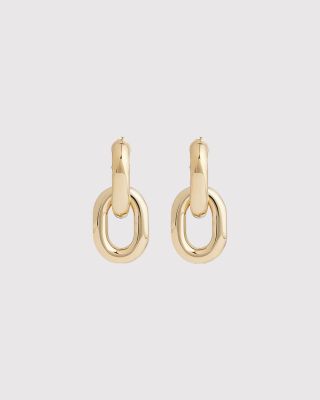 XL link double earrings