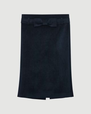 Bow-trim skirt