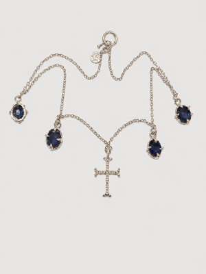 Diamond cross necklace