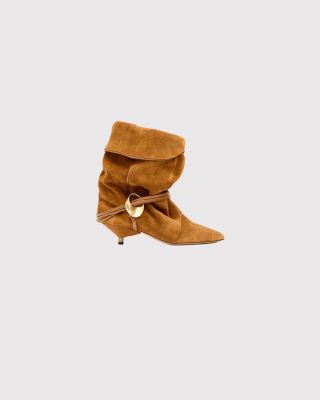 Edrika leather draped boots