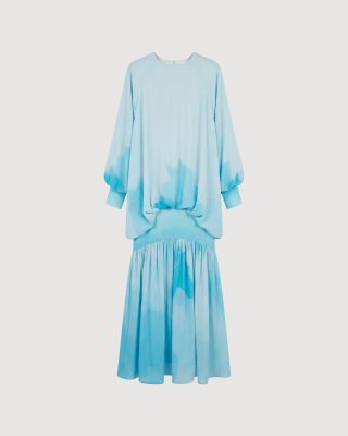 Loose-fit printed dress