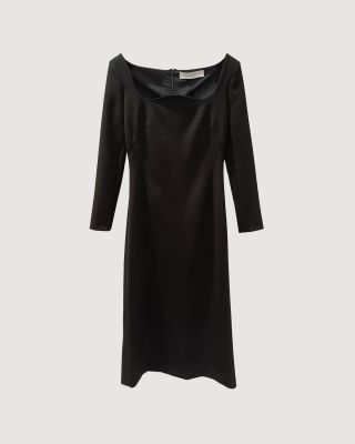 Crepe midi dress