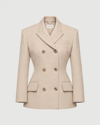 Wool-blend blazer