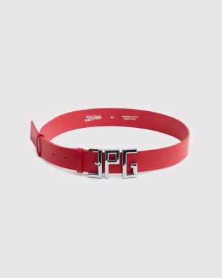 Calfskin leather belt