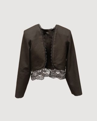 Blazer with lace
