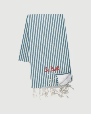 Striped beach towel
