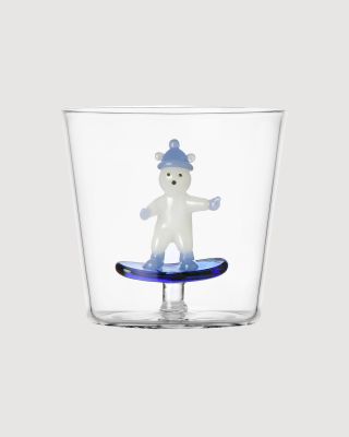 Snow Games tumbler Bear on snowboard