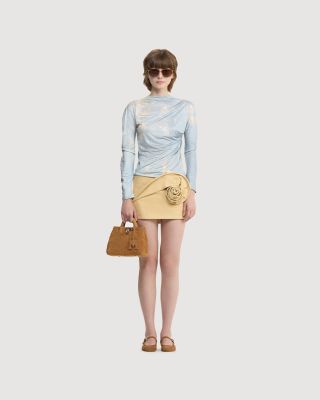 Printed jersey top