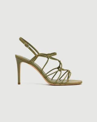 GRACE SANDAL HEEL GREY GREEN