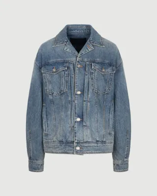 Denim trucker jacket