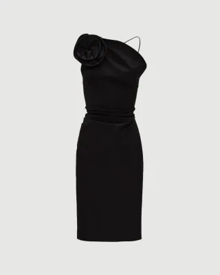 Cotton-silk dress