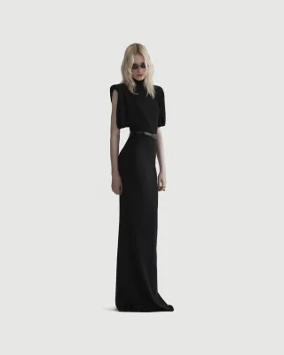 Sleeveless gown dress