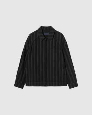Blouson stripe shirt