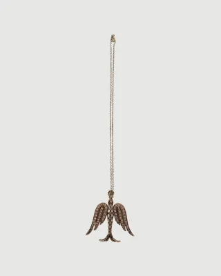Zirconia swallow necklace