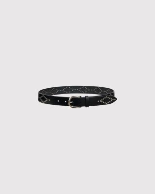 Liliana leather studded belt