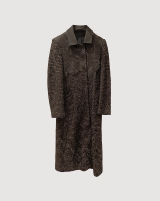 Lace tweed coat