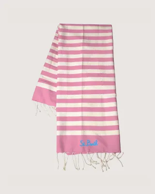 Striped fouta towel