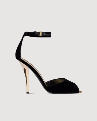 Jessica velvet sandals