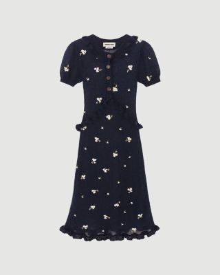 Lace-trim dress