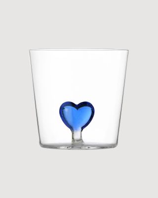 Cuore glass blue heart