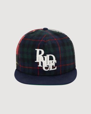 Flannel cap with logo