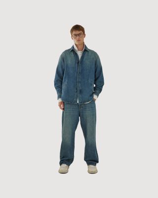 Relaxed-fit Tencel denim trousers