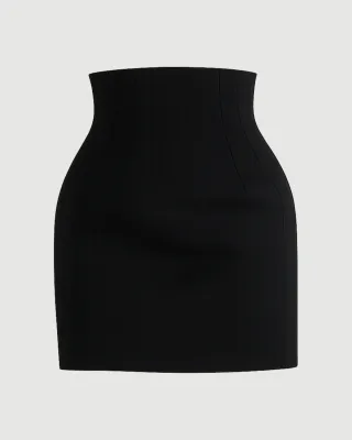 Tailored mini skirt